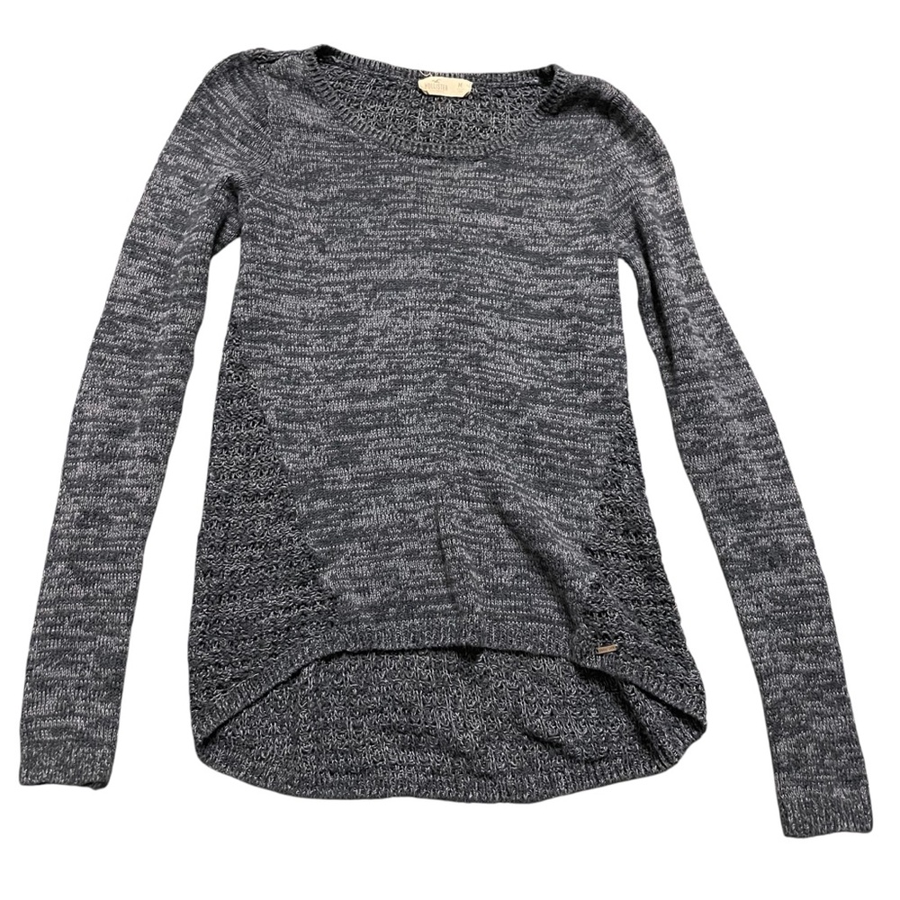 SOLD Hollister Navy blue/Gray long sleeve Size: M
